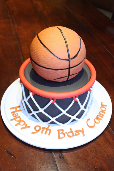 Basketball Birthday Cake
 basketball birthday cake Basketball is rice krispie treat