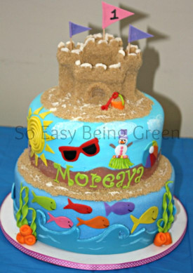Beach Birthday Cake
 It s a Beach Birthday Party
