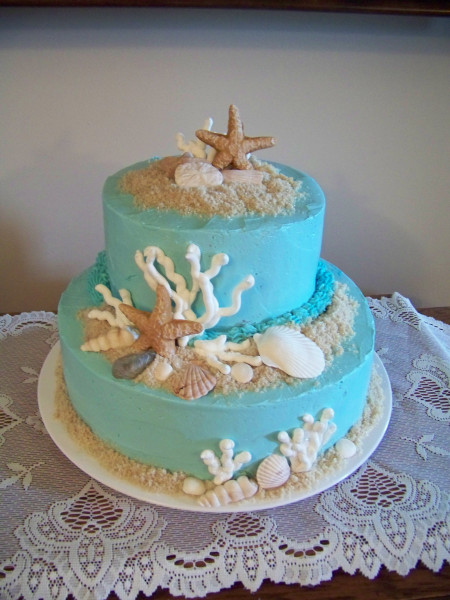 Beach Birthday Cake
 Beach cake TAG 831 Cake Decorating munity Cakes
