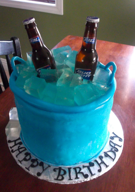 Beer Birthday Cake
 Beer Bucket Birthday Cake CakeCentral