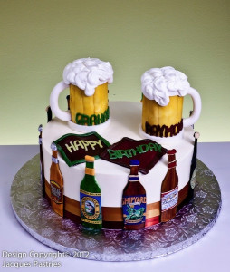 Beer Birthday Cake
 29 best Beer cake images on Pinterest
