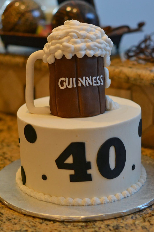 Beer Birthday Cake
 Guinness Beer Birthday cake