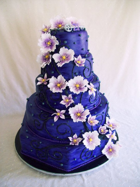 Big Birthday Cake
 Big Purple Birthday Cake CakeCentral