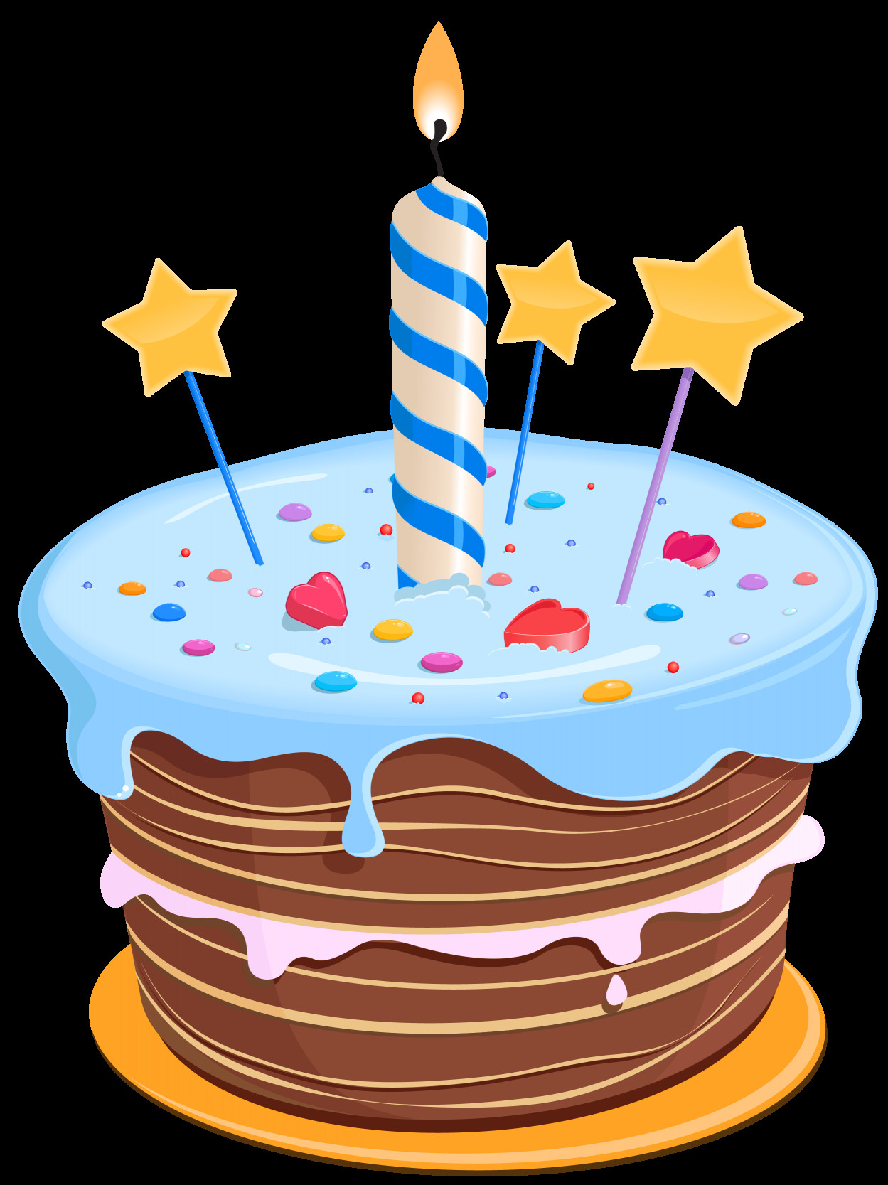 Birthday Cake Clip Art
 Set these cute birthday cake clipart as desktop profile in