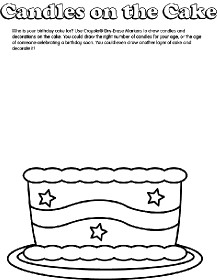 Birthday Cake Coloring Page
 Birthday Cake Coloring Page