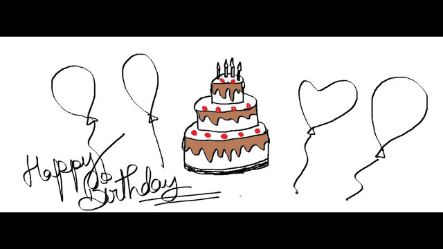 Birthday Cake Drawing
 Easy Kids Drawing Lessons How to Draw a Cartoon Birthday
