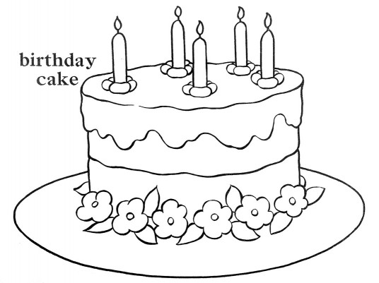 Birthday Cake Drawing
 Q is for Quilter