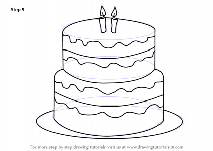 Birthday Cake Drawing
 Learn How to Draw a Birthday Cake Cakes Step by Step