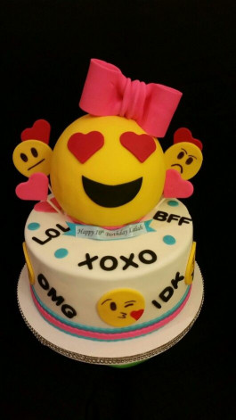 Birthday Cake Emoji
 Emoji Cake Delicate Creations Custom Cakes