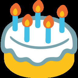 Birthday Cake Emoji
 Birthday Cake Emoji for Email & SMS