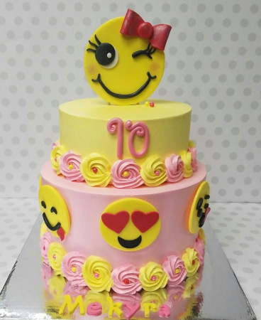 Birthday Cake Emoji
 Emoji cake Cake by Pastry Bag Cake Co But in blue for my