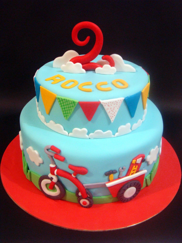 Birthday Cake For Boys
 butter hearts sugar Tricycle Birthday Cake