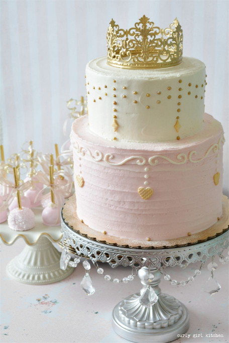 Birthday Cake For Girls
 Pink and Gold Princess Party Cake in 2019