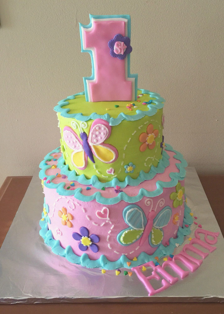 Birthday Cake For Girls
 1st birthday cake for a girl My Own Cakes