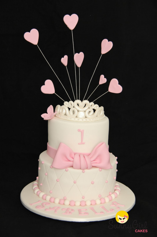 Birthday Cake For Girls
 Princess Isabella First Birthday