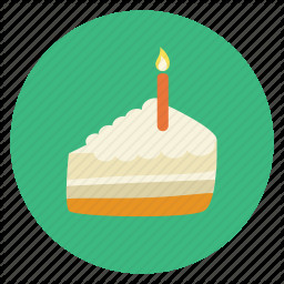 Birthday Cake Icon
 Birthday cake candle party icon