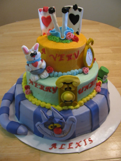 Birthday Cake Ideas
 Alice in Wonderland birthday cake ideas