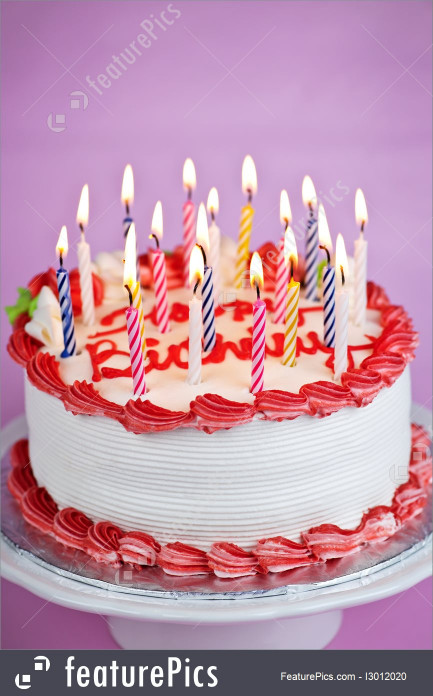 Birthday Cake Image
 Birthday Cake With Candles Image