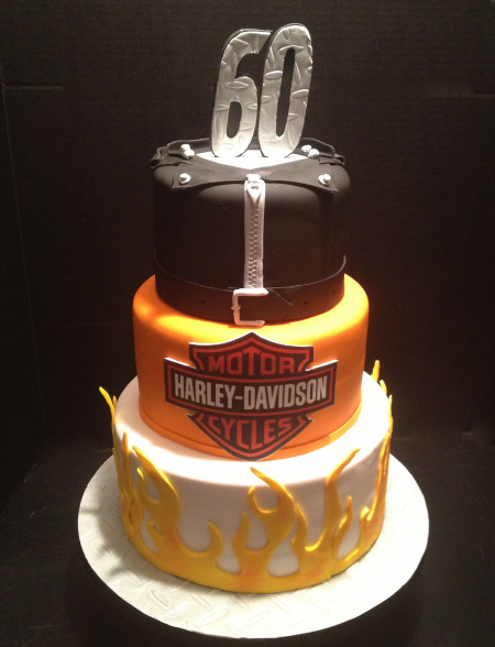 Birthday Cake Image
 Harley Davidson Birthday Cake All Fondant Harley Logo Is