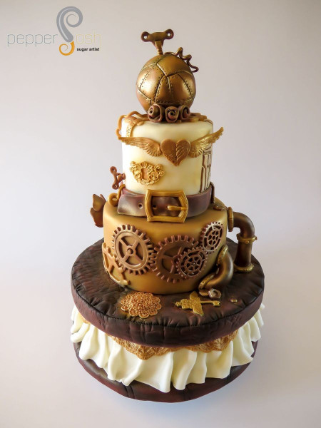 Birthday Cake Images
 Steampunk Birthday Cake CakeCentral