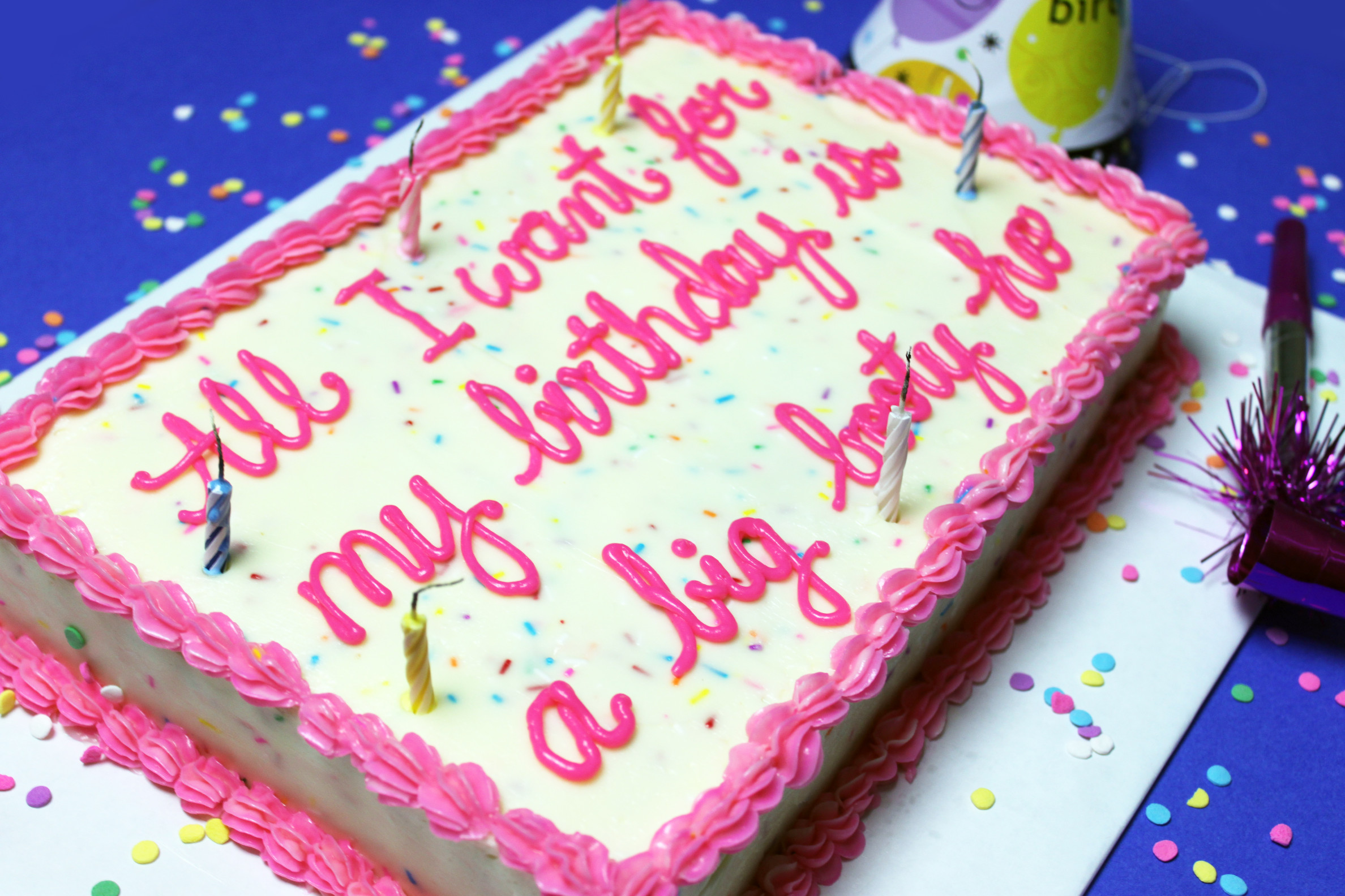 Birthday Cake Lyrics
 Iconic Butt Lyrics on Cakes