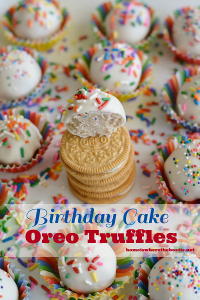 Birthday Cake Oreos
 Unplugged and Birthday Cake Oreo Truffles – Home is Where