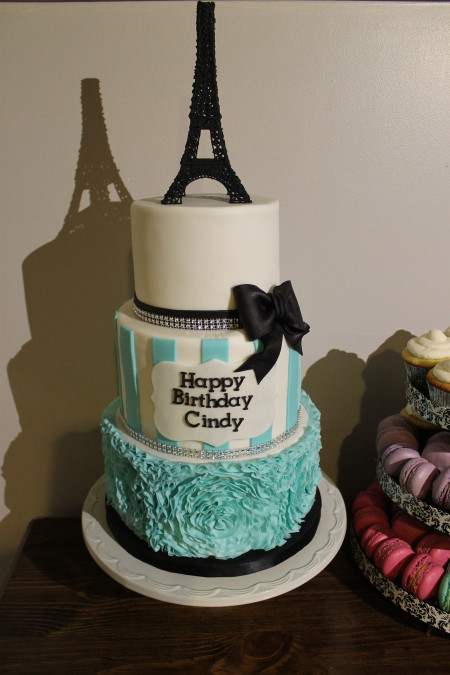 Birthday Cake Photos
 Paris Themed Birthday Cake CakeCentral