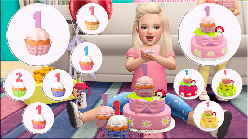 Birthday Cake Sims 4
 Miguel Creations TS4 Girl´s Birthday