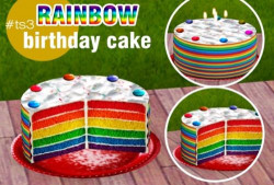 Birthday Cake Sims 4
 tscc creator “ RAINBOW BIRTHDAY CAKE The Sims 3