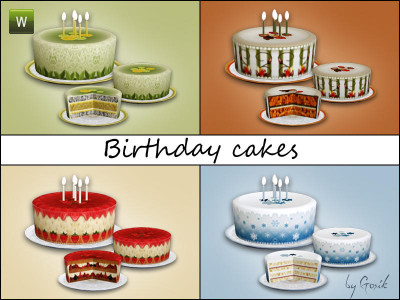 Birthday Cake Sims 4 Inspirational Gosik S Birthday Cakes