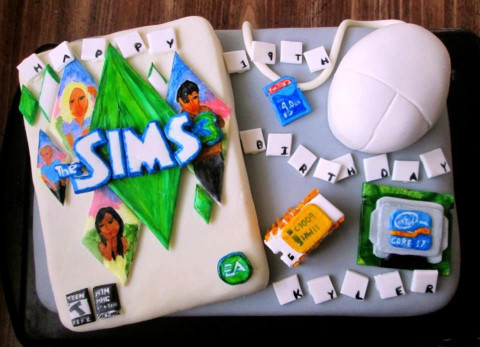Birthday Cake Sims 4
 The Sims 3 cake Omg this is awesome