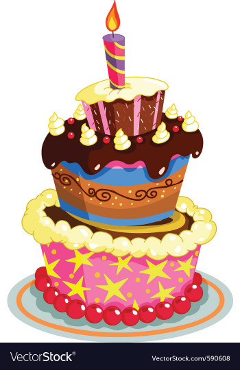 Birthday Cake Vector
 Birthday cake Royalty Free Vector Image VectorStock