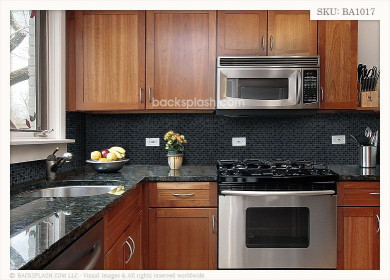 Black Kitchen Backsplash
 black countertops with backsplash