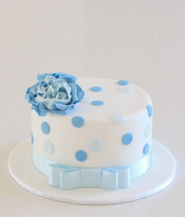 Blue Birthday Cake
 Little Blue Birthday Cake cake by Alison Lawson Cakes