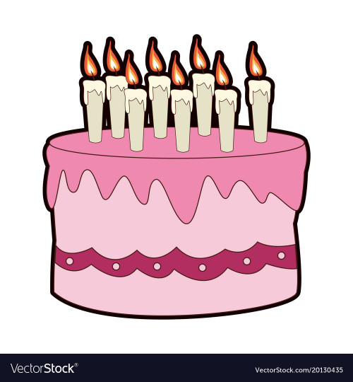 Cartoon Birthday Cake
 Birthday cake cartoon Royalty Free Vector Image