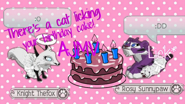 Cat Licking Your Birthday Cake
 Animal jam There s a cat licking your birthday cake