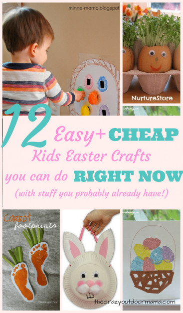 Cheap Crafts For Kids
 Kids Easter Crafts that are Cheap and Easy – The Crazy