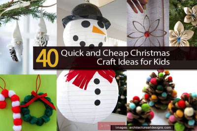 Cheap Crafts For Kids
 40 Quick and Cheap Christmas Craft Ideas for Kids