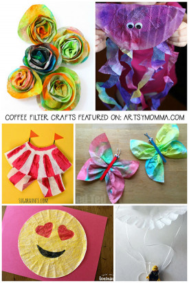 Cheap Crafts For Kids
 Inexpensive Coffee Filter Arts and Crafts for Kids to Make