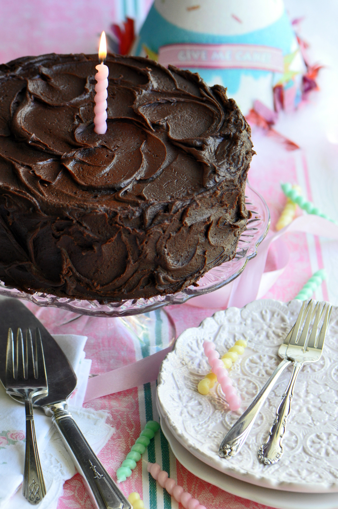 Chocolate Birthday Cake
 Chocolate Fudge Birthday Cake Baking Recipe