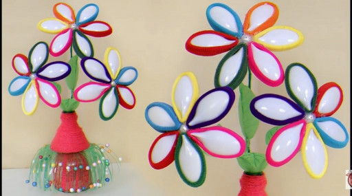 Craft Ideas For Kids With Waste Material
 Best Out Waste Plastic Spoon & Plastic Bottle