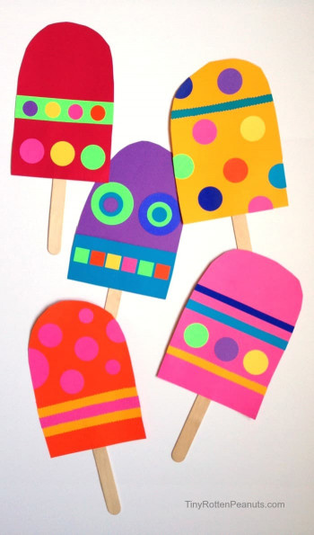 Craft Projects For Kids
 13 COLORFUL POPSICLE ICE CREAM ART PROJECTS FOR KIDS
