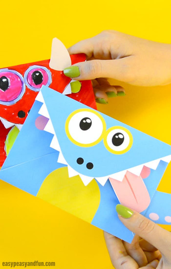 Crafts For Kids
 Printable Monster Envelopes Easy Peasy and Fun