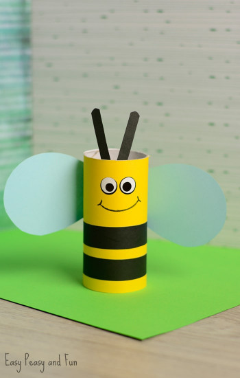 Crafts For Kids
 Toilet Paper Roll Bee Craft for Kids Easy Peasy and Fun