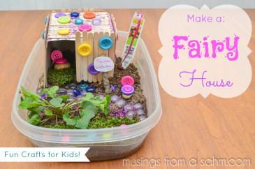 Crafts For Kids To Do At Home
 How to Make a Fairy House Craft Living Well Mom