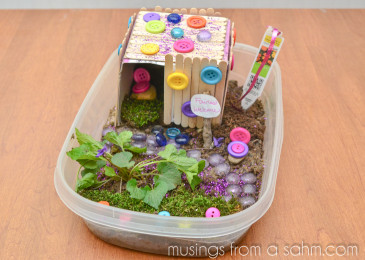 Crafts For Kids To Do At Home
 How to Make a Fairy House Craft Living Well Mom