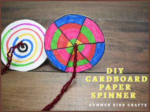Crafts To Do With Kids
 DIY Cardboard Paper Spinner Summer Kids Crafts