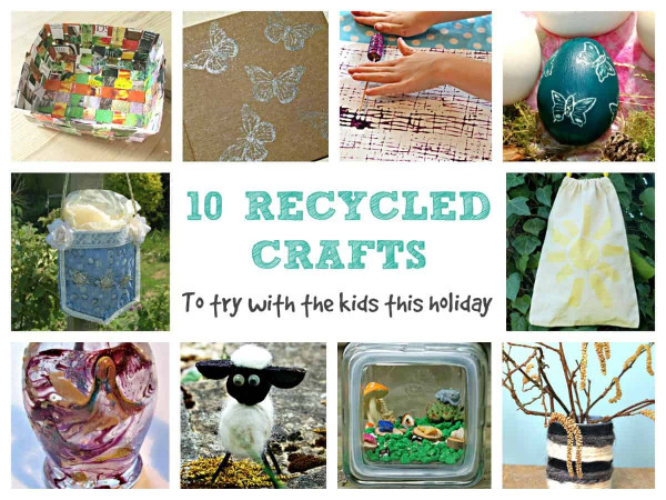 Crafts To Do With Kids
 10 Recycled Crafts to Try with the Kids this holiday