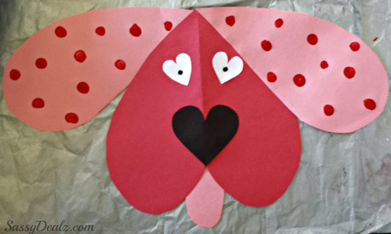 Cute Crafts For Kids
 Cute Dog Valentines Day Craft For Kids Crafty Morning