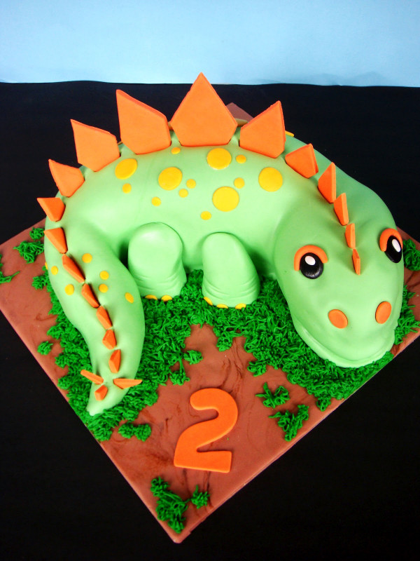 Dinosaur Birthday Cake
 butter hearts sugar Dinosaur Birthday Cake